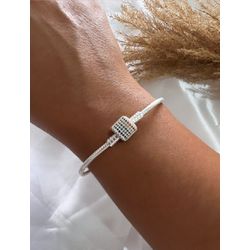 Pulseira para berloques Quadrada Cravejada Colorid... - GALA JOIAS