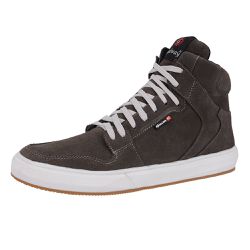 Sapatênis Masculino em Couro Cinza Sneakers Galway... - GALWAYCALCADOS