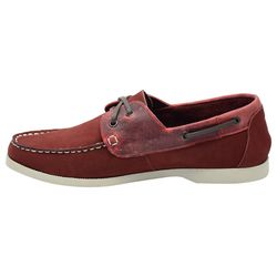 Mocassim Dockside Masculino em Couro Vermelho Galw... - GALWAYCALCADOS