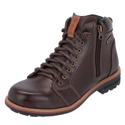 Bota Coturno Masculina em Couro Café Galway 923 - ... - GALWAYCALCADOS