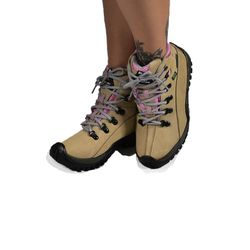 Bota Coturno Feminina Adventure Areia Galway 5017 ... - GALWAYCALCADOS