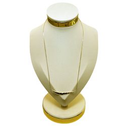 Colar Elegante Orgânico Semijoia Ouro - L4 CL2293 ... - GAROA SEMIJOIAS
