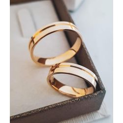 Par de Alianças Dionísio 18K - DIO-5MM-18K - Gerlu Joias