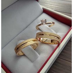 Par de Alianças Harmonia 18K - HAR-6MM-18K - Gerlu Joias