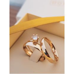 Par de Alianças Paris 14K - PAR-5MM-14K - Gerlu Joias