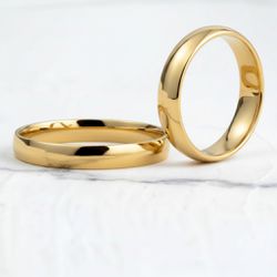 Par de Alianças Paris 18K - PAR-5MM-18K - Gerlu Joias