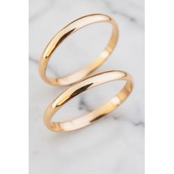 Par de Alianças Zurique 18K - ALC-ZUR-18K - Gerlu Joias