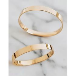 Par de Alianças Los Angeles 18K - LAX-2MM-18K - Gerlu Joias