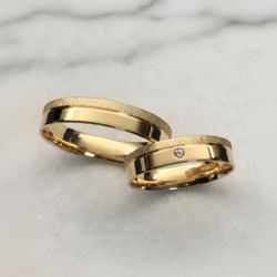 Par de Alianças Fidelis - AL-Fils - Gerlu Joias