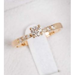 Anel Capella Ouro 18K Noivado - CAP-18K - Gerlu Joias