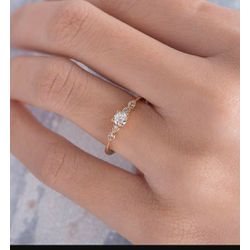 Anel Deneb Ouro 18K Noivado - DEN-18K - Gerlu Joias