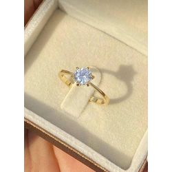Anel Sirius Ouro 18K Casamento - SIR-18K - Gerlu Joias