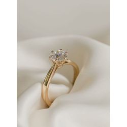 Anel Vega Ouro 18K Casamento - VEG-18K - Gerlu Joias