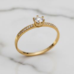 Anel Achernar Ouro 14K Casamento - ACH-14K - Gerlu Joias