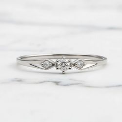 Anel Noivado Blanc - AN-Bla - Gerlu Joias