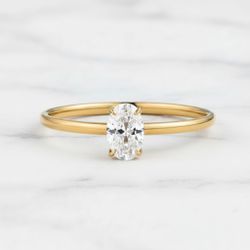 Anel Noivado Luxor 14k - AN-Luxo - Gerlu Joias