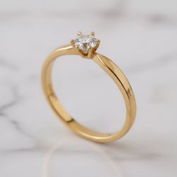 Anel Rigel Ouro 14K Noivado - RGL-14K - Gerlu Joias