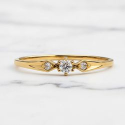 Anel de Noivado Versalhes - AN-Versa - Gerlu Joias