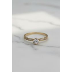 Anel Achernar Ouro 14K Casamento - ACH-14K - Gerlu Joias