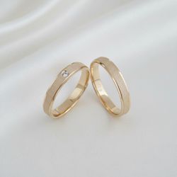 Par de Alianças Hera 18K - HER-3MM-18K - Gerlu Joias