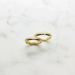Par de Alianças Italiana Ouro 18K - ITALIANA-4mm - Gerlu Joias