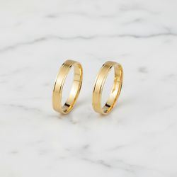Par de Alianças Sutileza 18K - SUTILEZA-18K - Gerlu Joias