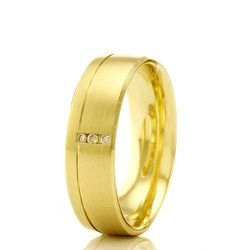 Par de Alianças de Casamento em Ouro 18K Trabalhad... - Gerlu Joias