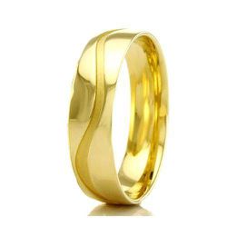 Par de Alianças de Noivado em Ouro 18K 750 Trabalh... - Gerlu Joias