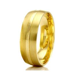 Par de Alianças de Casamento em Ouro 18K Trabalhad... - Gerlu Joias