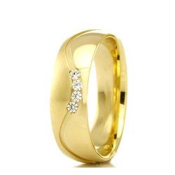 Par de Alianças de Casamento em Ouro 18K Trabalhad... - Gerlu Joias