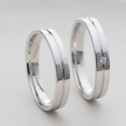 Par de Alianças Andrômeda - PA12345 - Gerlu Joias