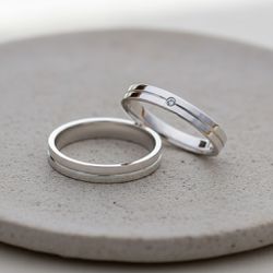 Par de Alianças Andrômeda - PA12345 - Gerlu Joias