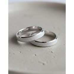 Par de Alianças Lyra Prata Namoro 5 mm - LYRA-PRT... - Gerlu Joias