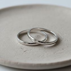 Par de Alianças Rigel Prata Namoro 2 mm - PRIG-AL... - Gerlu Joias