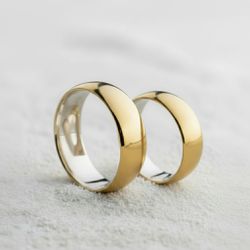Par de Alianças California - CALIFORNIA - Gerlu Joias