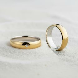 Par de Alianças Satoro - SATORO - Gerlu Joias