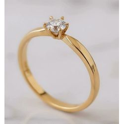 Anel Rigel Ouro 14K Noivado - RGL-14K - Gerlu Joias