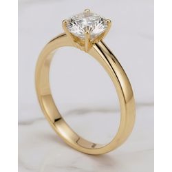 Anel Vega Ouro 14K Casamento - VEG-14K - Gerlu Joias