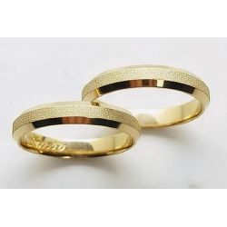 Par de Alianças Italiana Ouro 18K - ITALIANA-4mm - Gerlu Joias