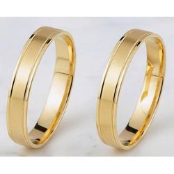Par de Alianças Sutileza 18K - SUTILEZA-18K - Gerlu Joias