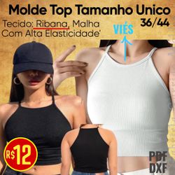 MOLDE TOP GRINGO / TAMANHO ÚNICO - 10324 - GGMOLDES