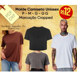 Molde Camiseta Unissex / Uniforme / P ao GG / Marc... - GGMOLDES