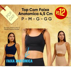 Molde Top Fitness / Faixa Anatómica / P ao GG - 10... - GGMOLDES