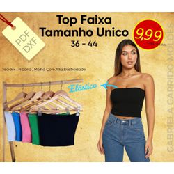 Molde Top Faixa Tomara Que Caia - 10301 - GGMOLDES