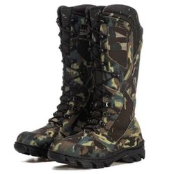 Bota Coturno Militar Tático Camuflado Caça e Pesca... - GH CALÇADOS