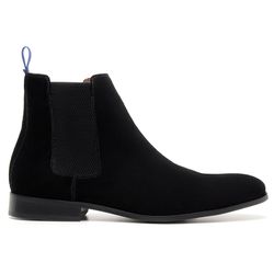 Bota Milano Chelsea Boot Camurça Preta - TS1429CPT - GIANNO