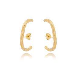 Brinco Ear Hook Juliette Banhado Ouro 18K - Gióg Joias - Joias e Semijoias 