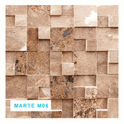 Mosaico Pedra Natural Marte M06 30x30 Mesclado - Plaza Revestimentos 