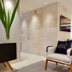 Revestimento Travertino Anticato Mosaico - Plaza Revestimentos 