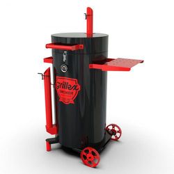 CHURRASQUEIRA DEFUMAÇÃO PIT SMOKER GRILLEX - PRETA... - GLOBAL PEDRAS